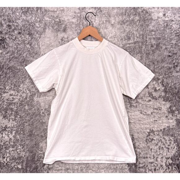 Anine Bing Shirt XS Womens Solid White Basic Essential Short Sleeve Tee - Picture 1 of 8